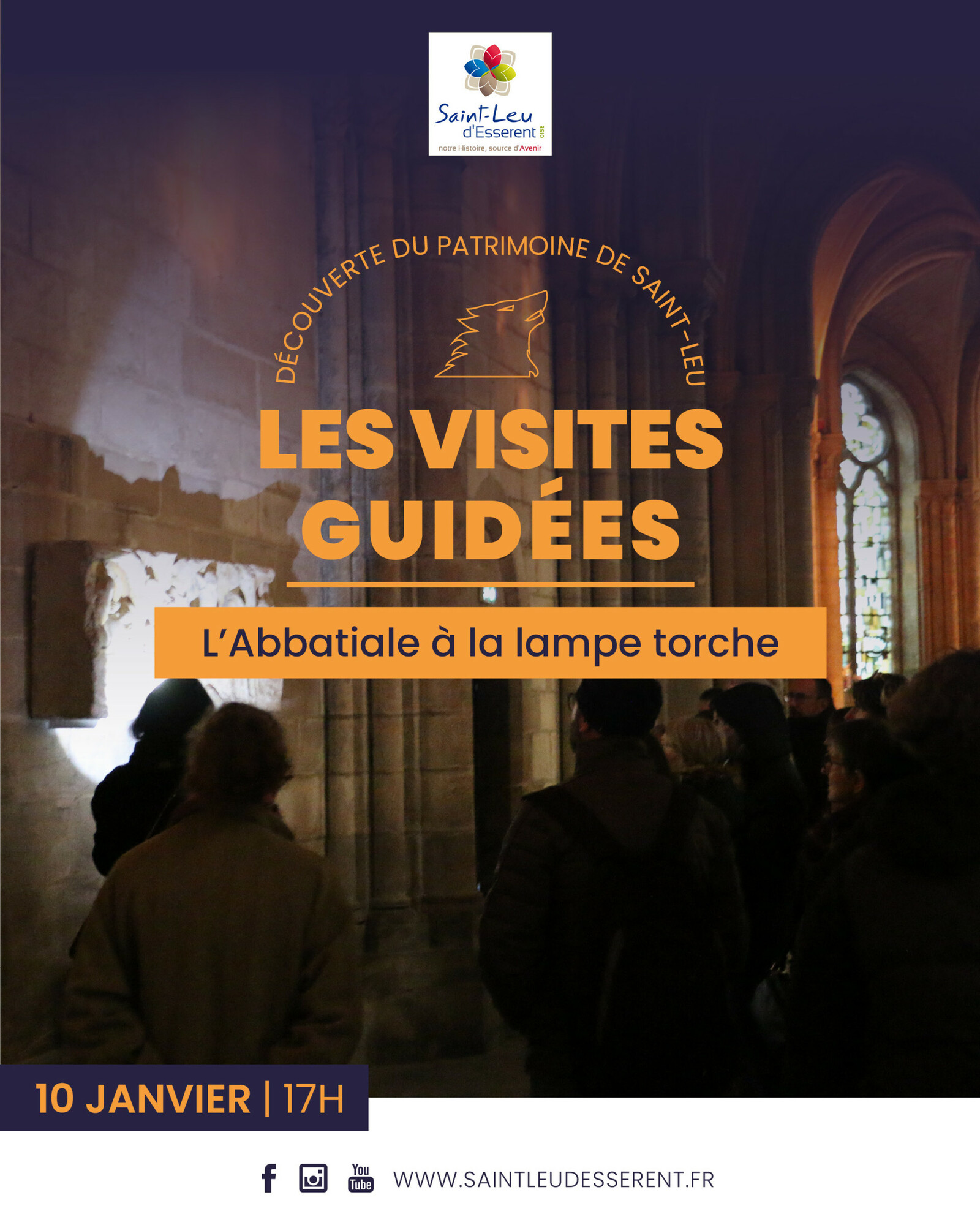 visuel visite guid&eacute;e lampe torche 10 janvier 2026